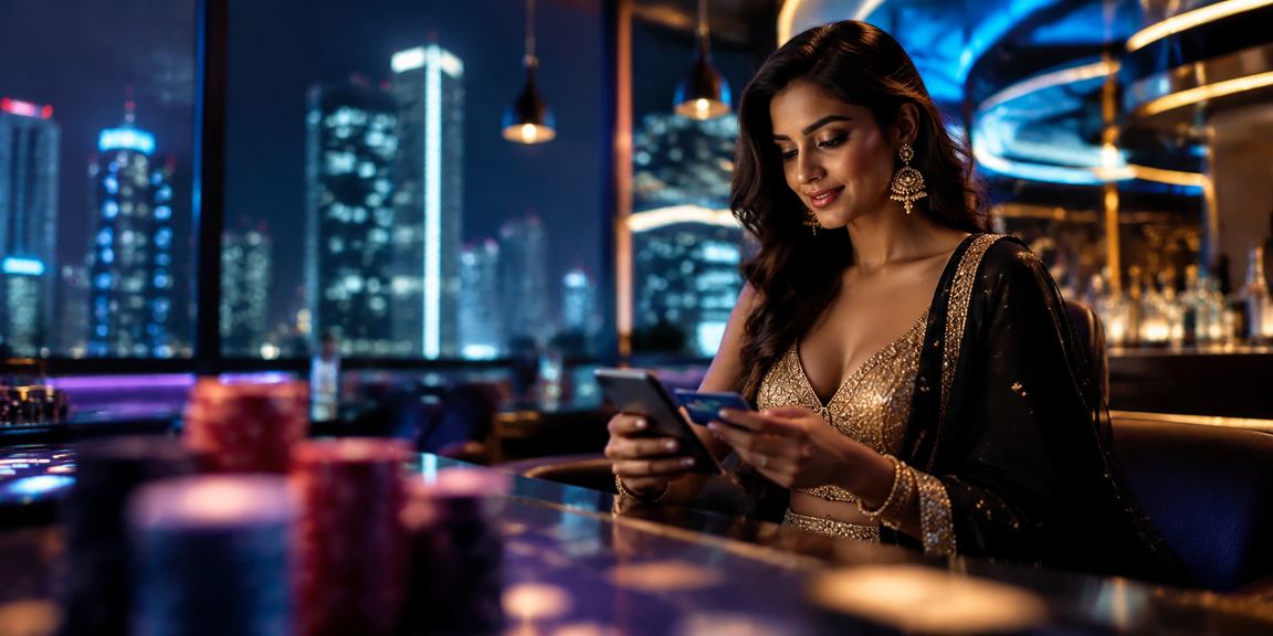 Indian user navigating promotions page on mobile device